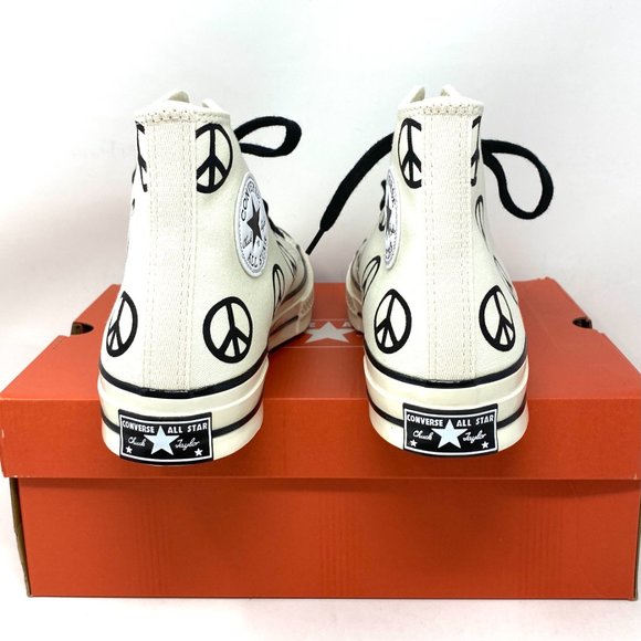 Converse CHUCK 70 HI Egret Peace Sneakers Men’s - Picture 5 of 9